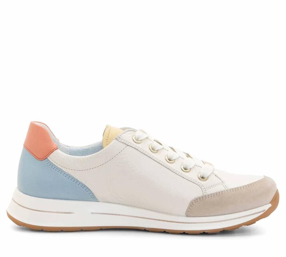NEW ARA women's oleanna sneakers in white multi
